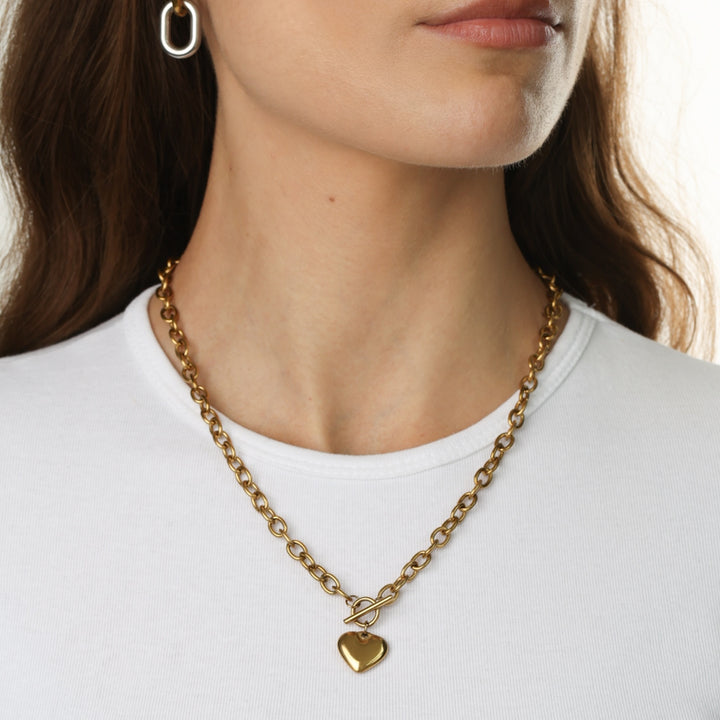 Myra - Heart Necklace Stainless Steel