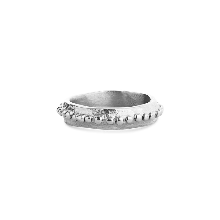 Alessia – bubbelring i rostfritt stål, silver | Timi of Sweden