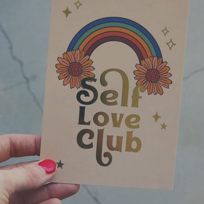 Self Love Club -postikortti