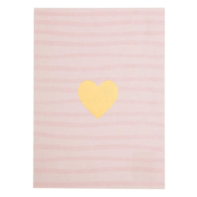 Heart with Stripe Background Postcard