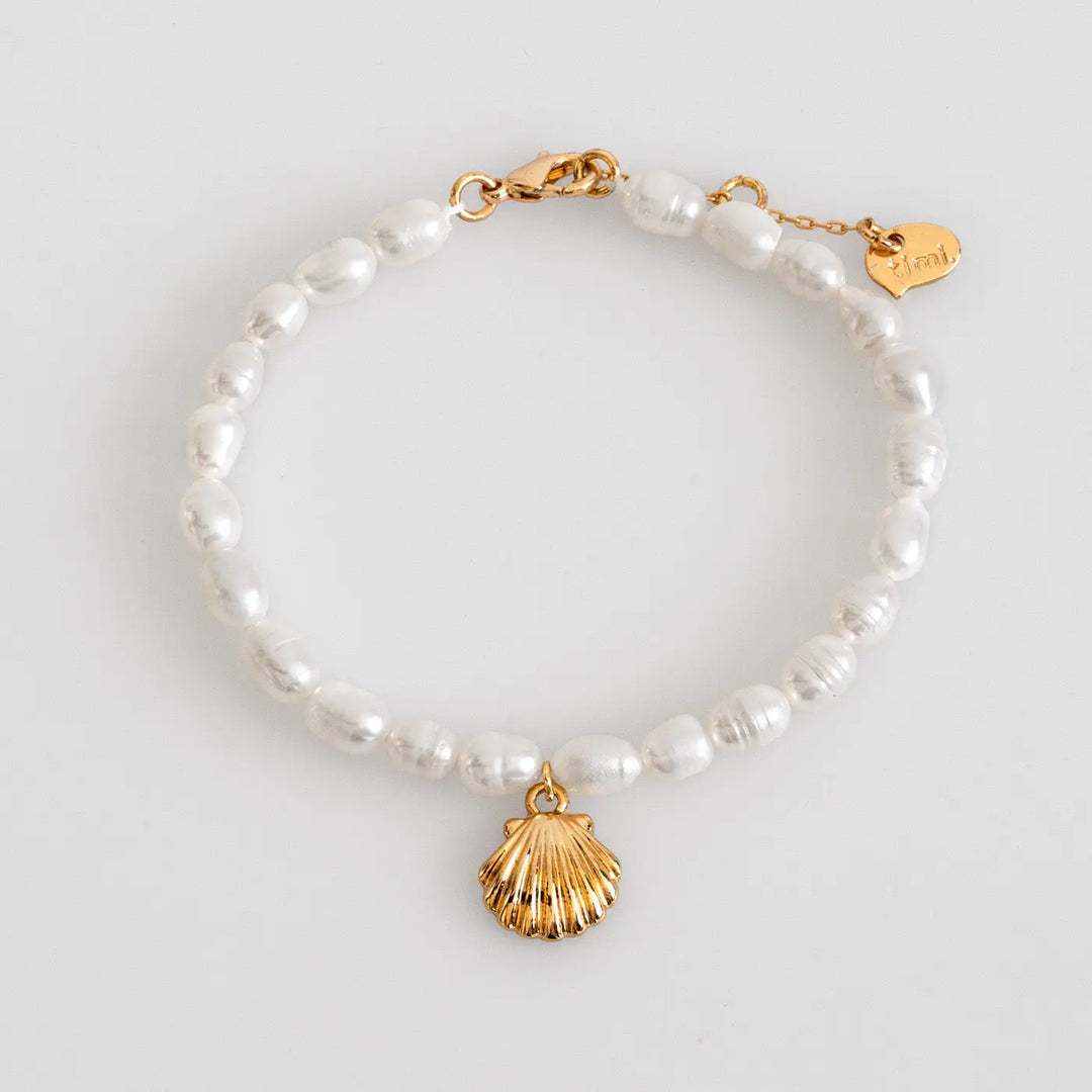 Mermaid Shell and Pearl Bracelet