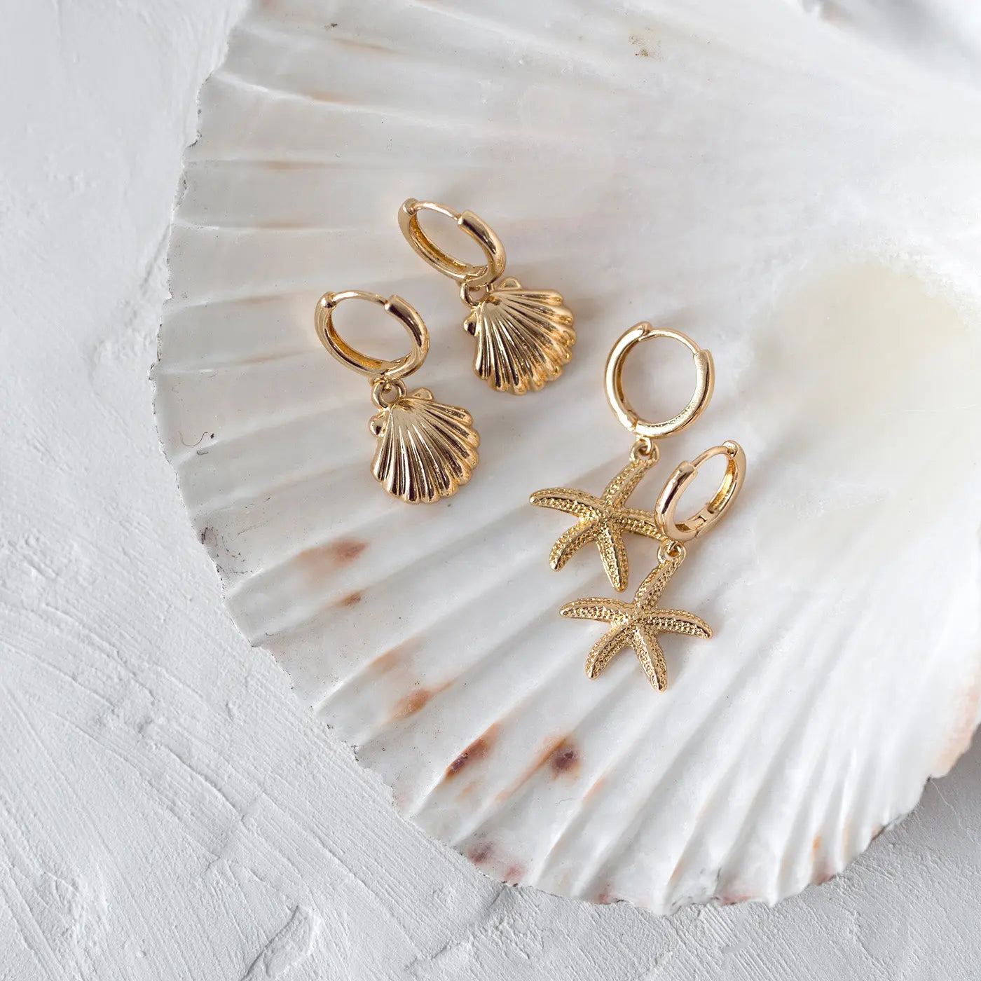 Mermaid Shell Hoop korvakorut
