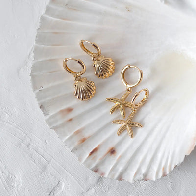 Mermaid Shell Hoop korvakorut