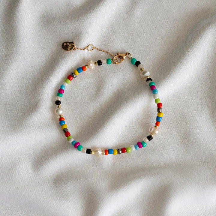 Summer Bead and Pearl Bracelet