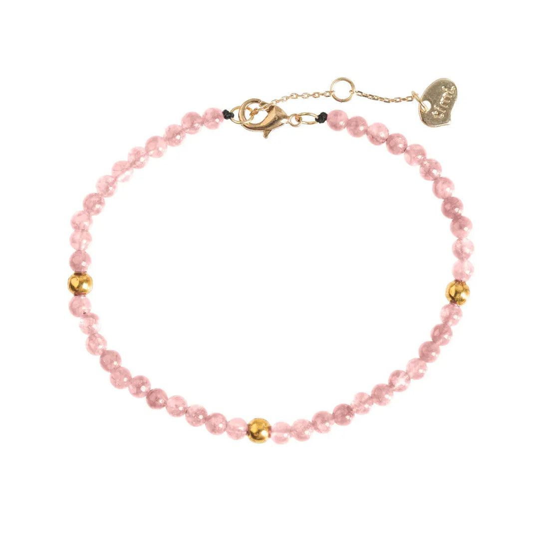 Rose Quartz Bead Bracelet