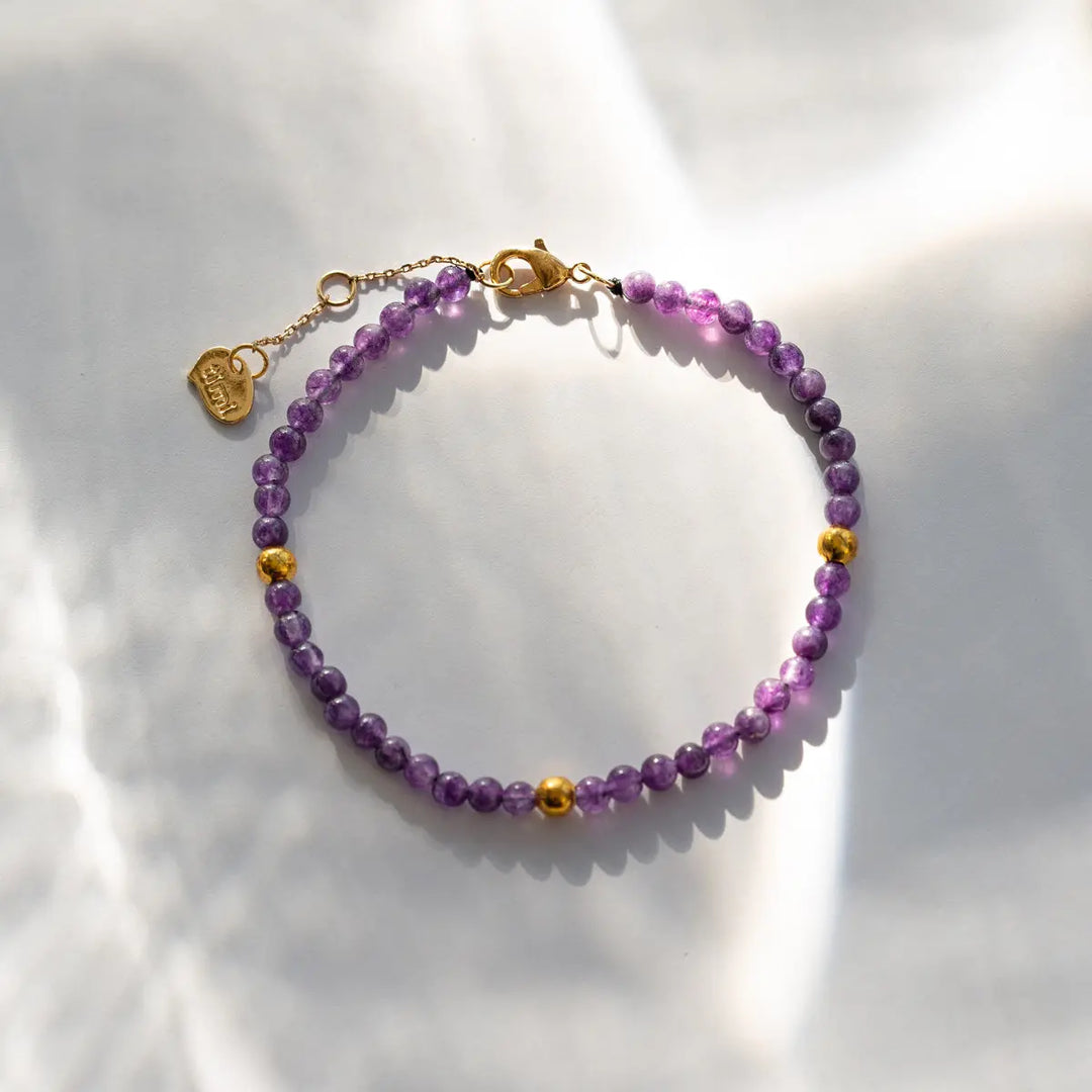 Amethyst Bead Bracelet