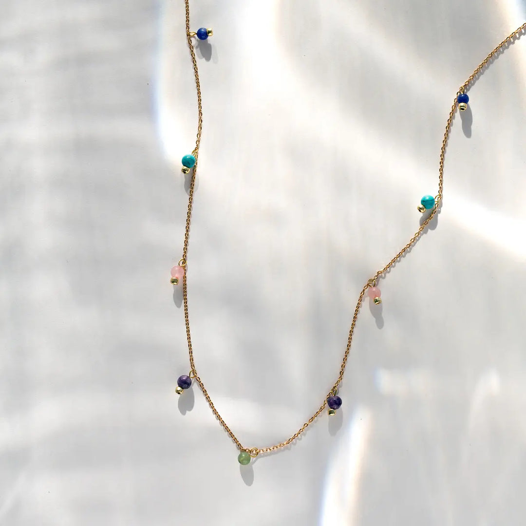 Colorful Precious Stone Necklace