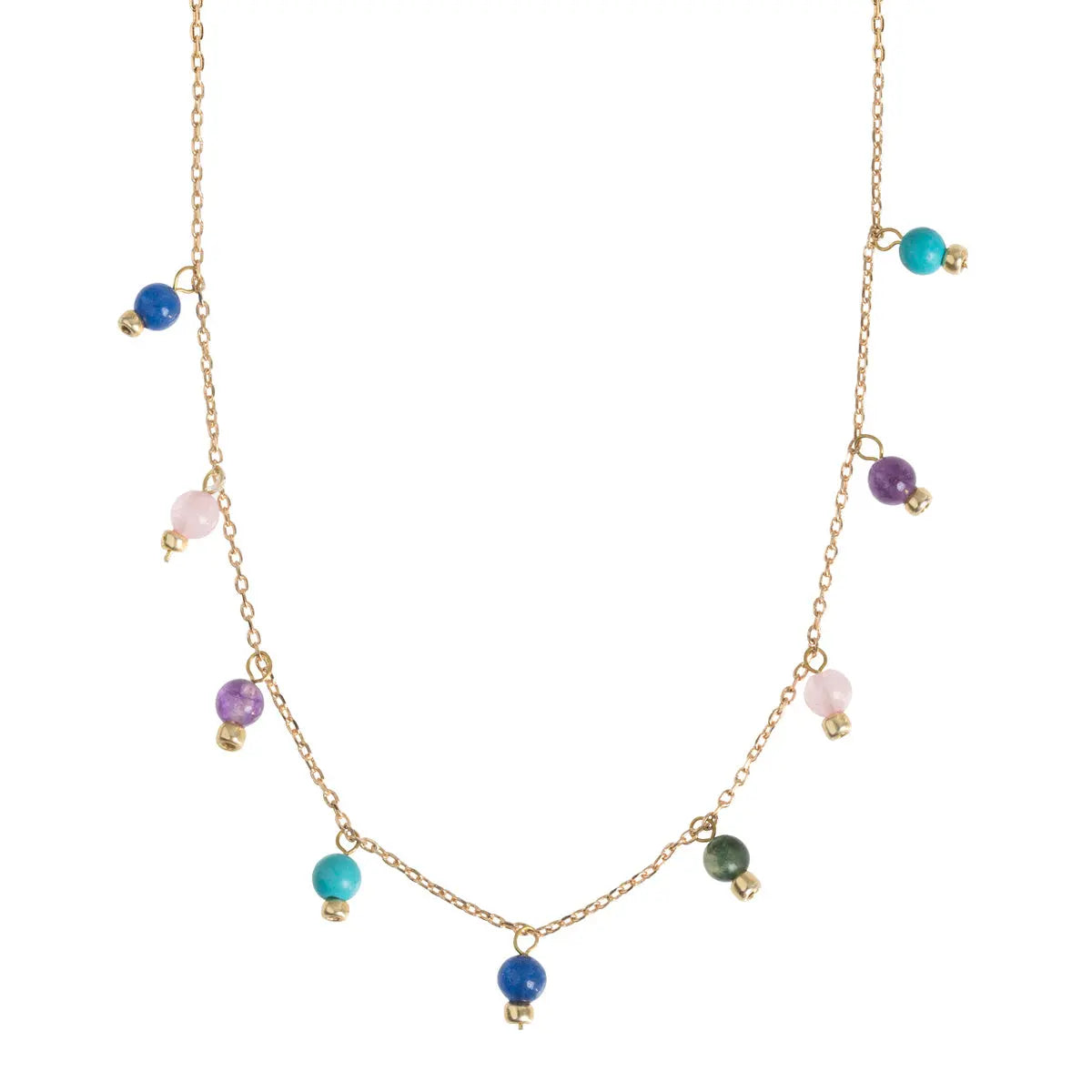 Colorful Precious Stone Necklace