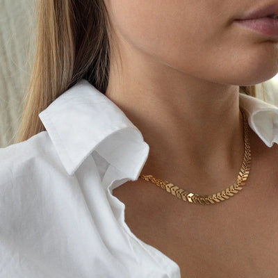 Fishtail Necklace | Gold Plated