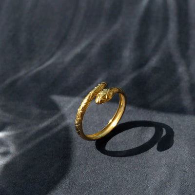 Joanna - Snake Ring ruostumatonta terästä