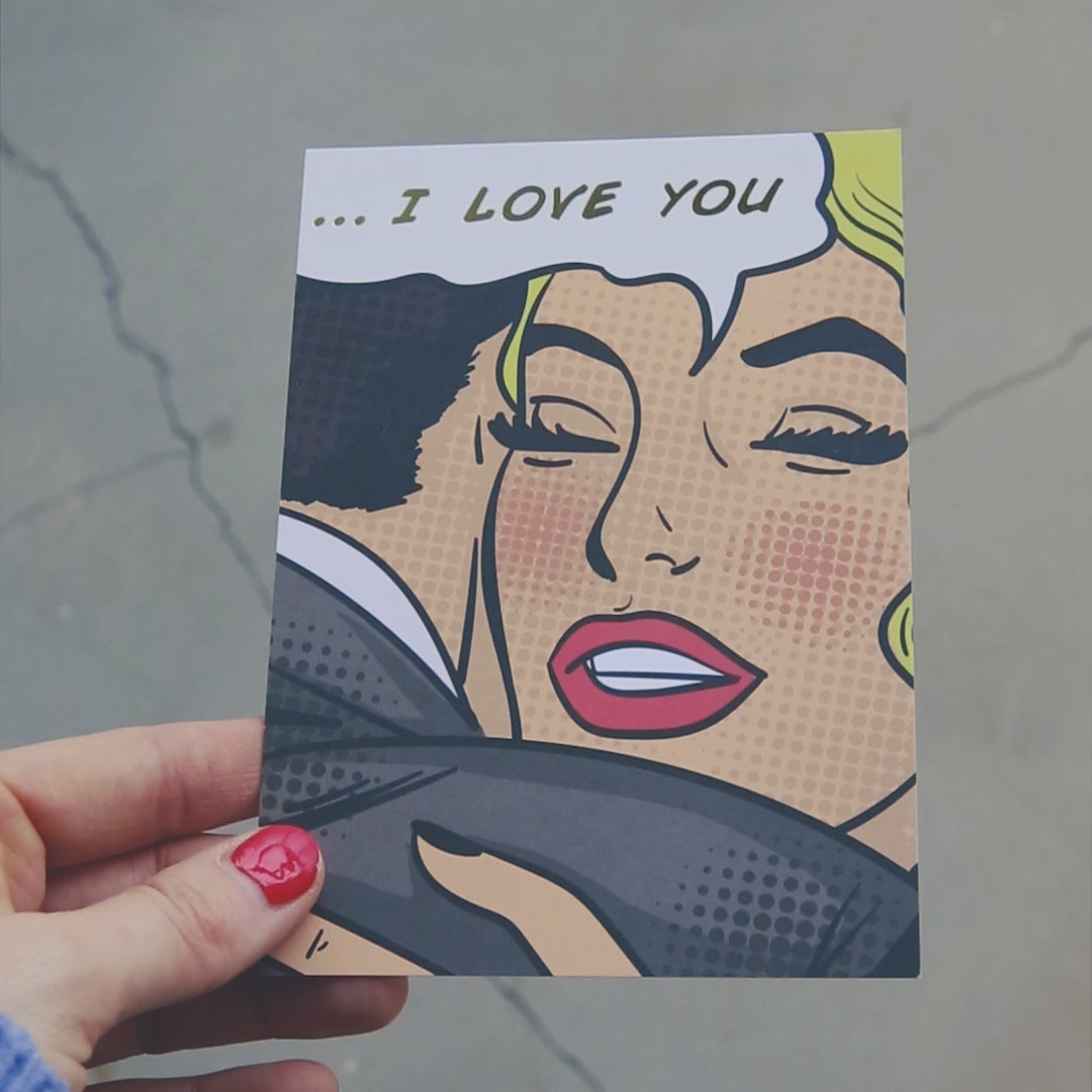 …I Love You Retropostikortti